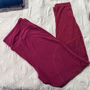 Women's Burgundy Leggings
